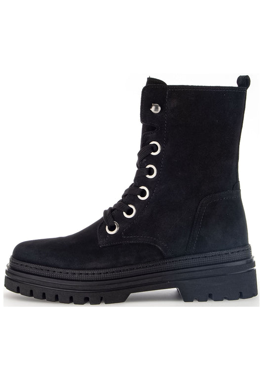 Gabor Stiefelette Nubukleder Schwarz