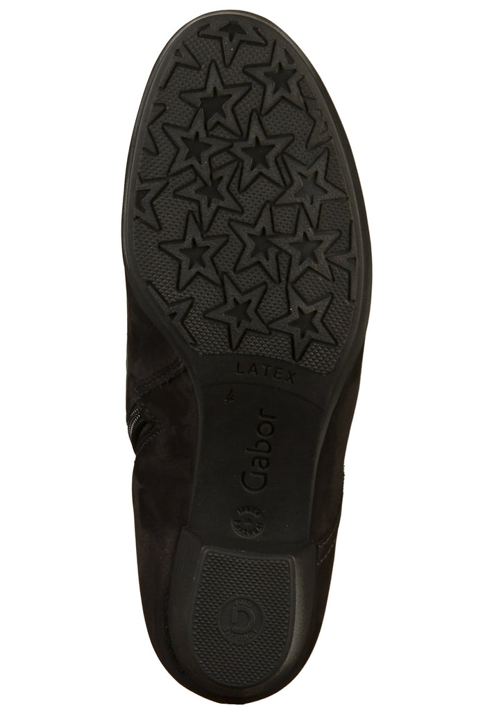 Gabor Stiefelette Nubukleder Schwarz
