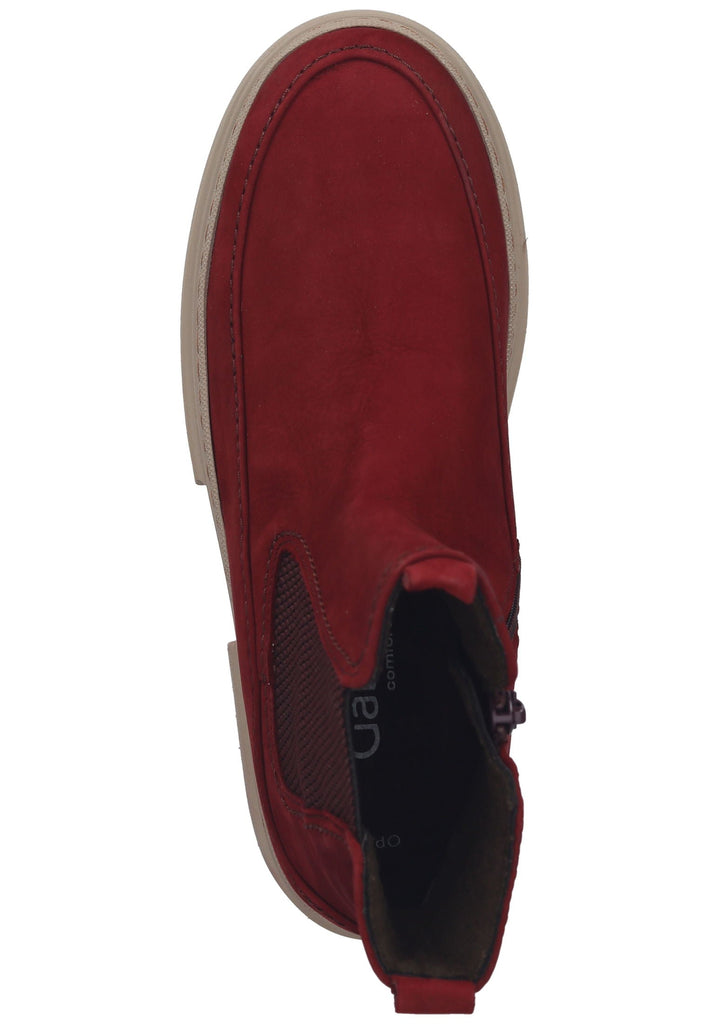 Gabor Stiefelette Nubukleder/Textil Rot