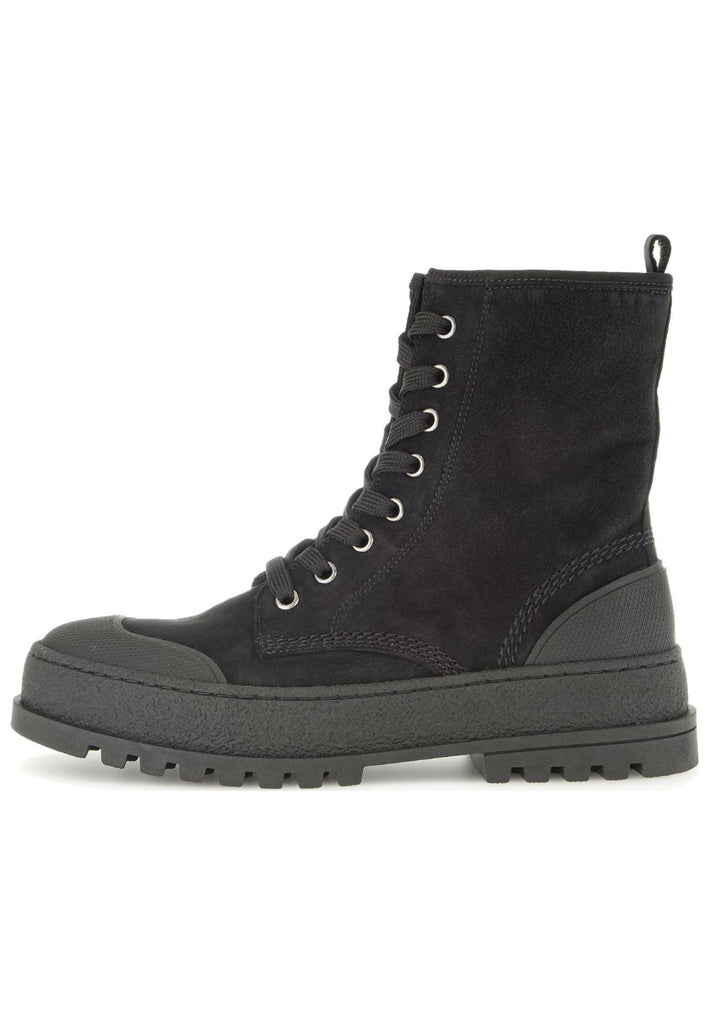 Gabor Stiefelette Nubukleder/Textil Schwarz