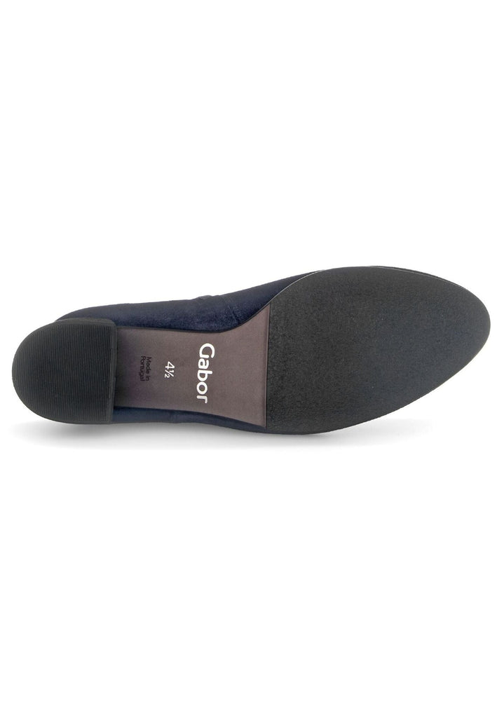 Gabor Stiefelette Veloursleder Atlantik