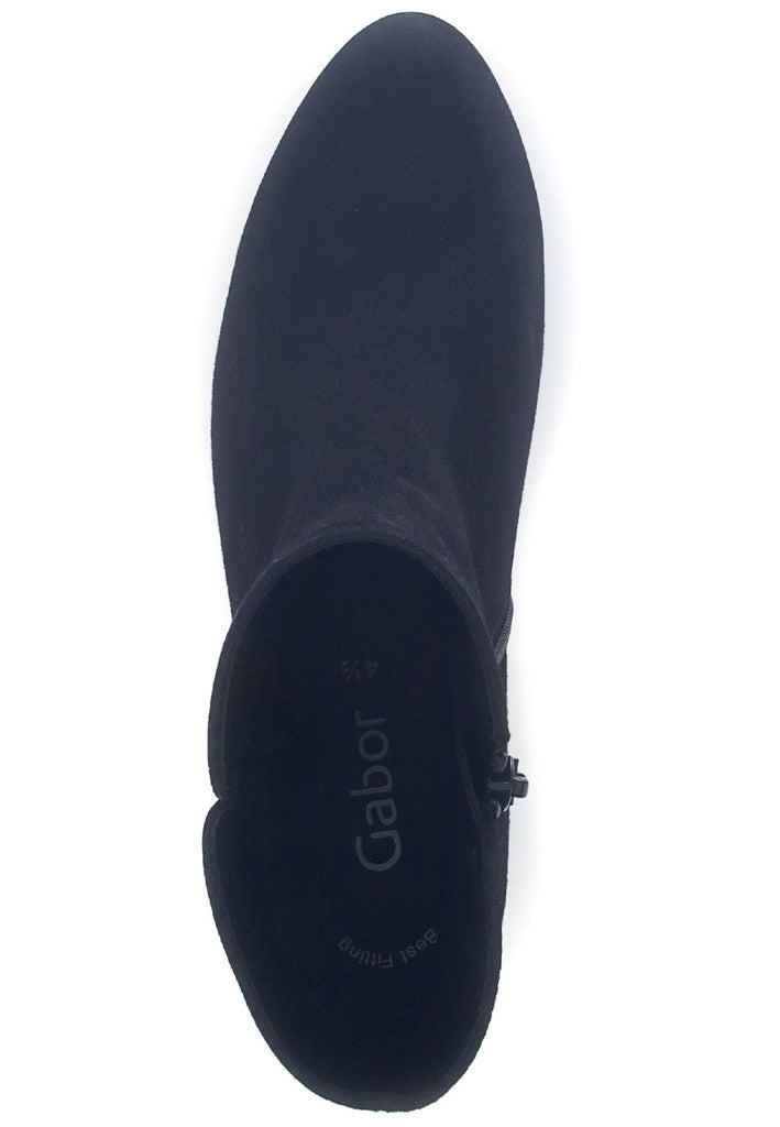 Gabor Stiefelette Veloursleder Atlantik