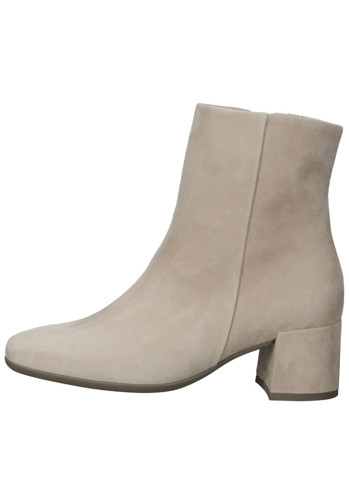 Gabor Stiefelette Veloursleder Beige