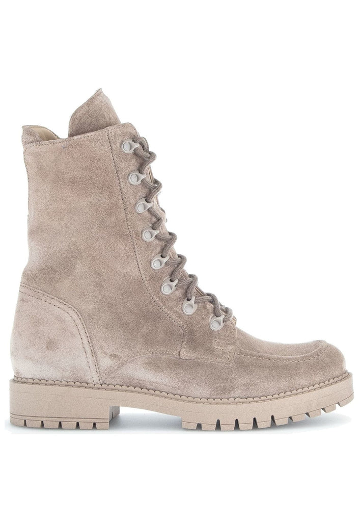 Gabor Stiefelette Veloursleder Beige
