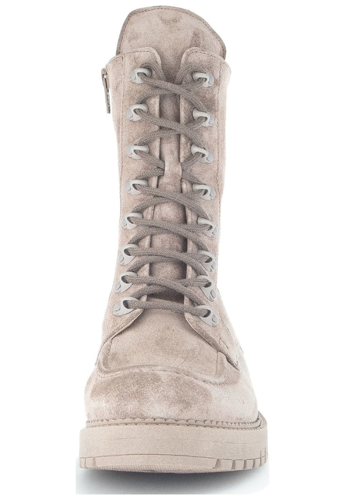 Gabor Stiefelette Veloursleder Beige
