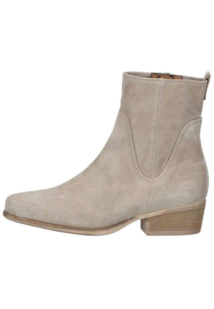 Gabor Stiefelette Veloursleder Beige