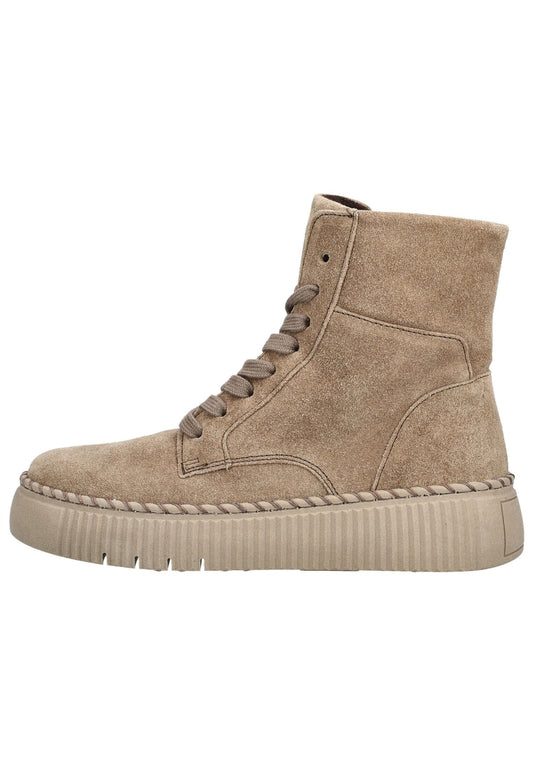 Gabor Stiefelette Veloursleder Beige