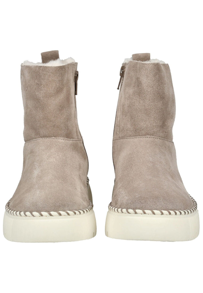 Gabor Stiefelette Veloursleder Beige Warmfutter
