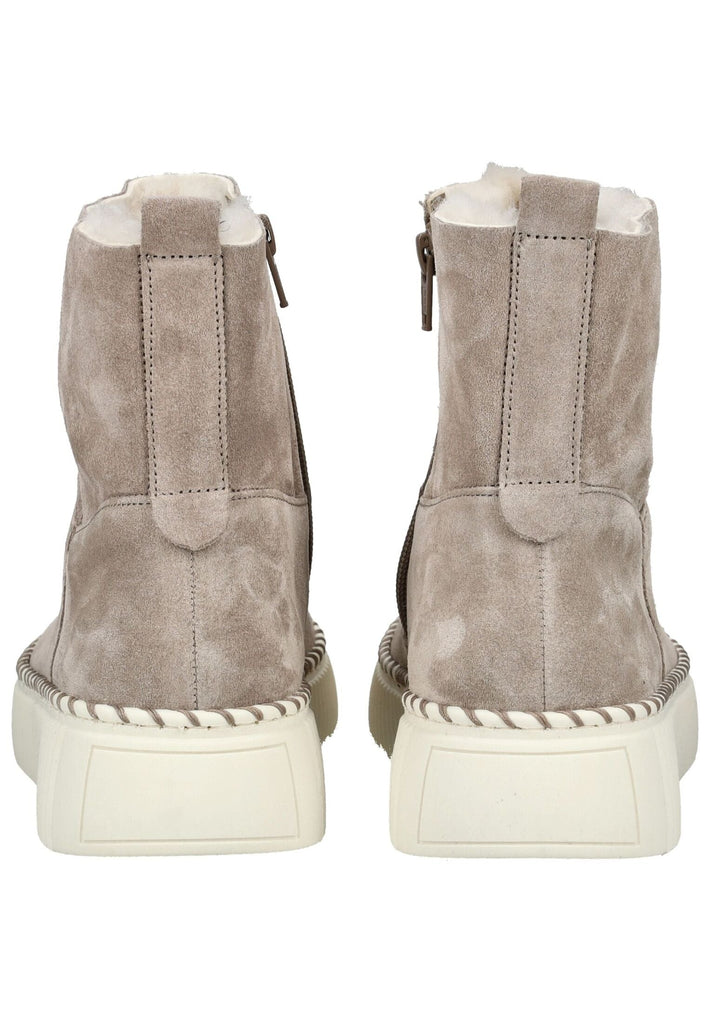 Gabor Stiefelette Veloursleder Beige Warmfutter
