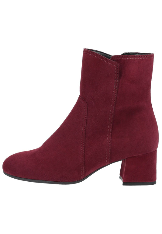 Gabor Stiefelette Veloursleder Bordeaux