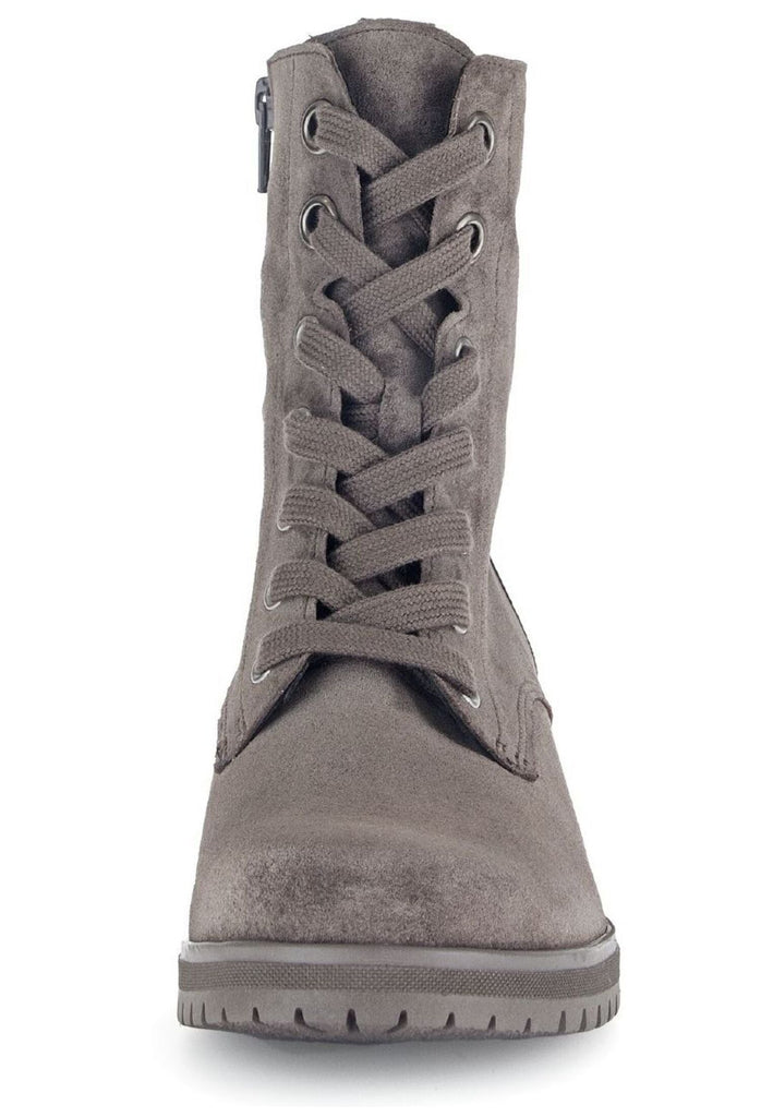 Gabor Stiefelette Veloursleder Braun/Grau Warmfutter