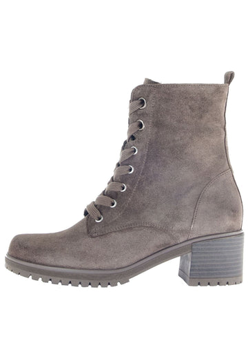 Gabor Stiefelette Veloursleder Braun/Grau Warmfutter