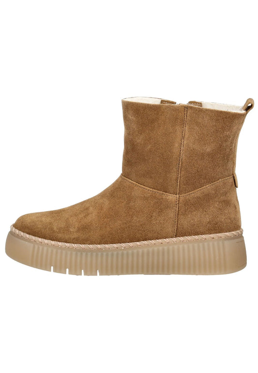 Gabor Stiefelette Veloursleder Braun Warmfutter