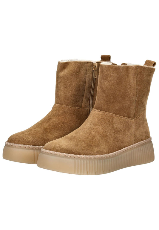 Gabor Stiefelette Veloursleder Braun Warmfutter