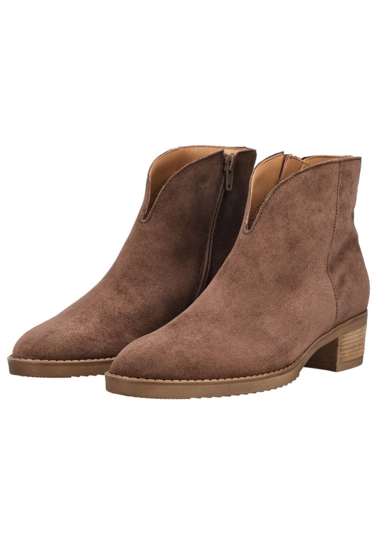 Gabor Stiefelette Veloursleder Cacao