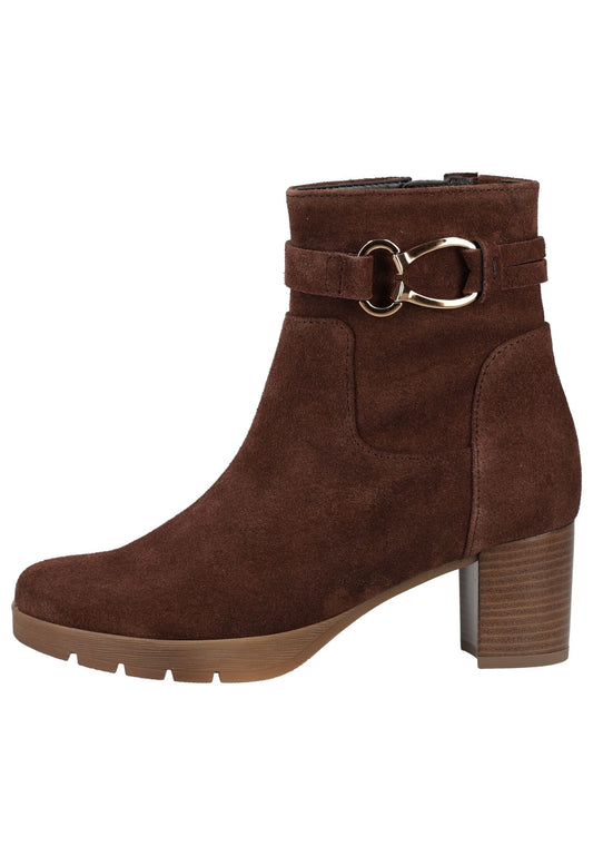 Gabor Stiefelette Veloursleder Cacao