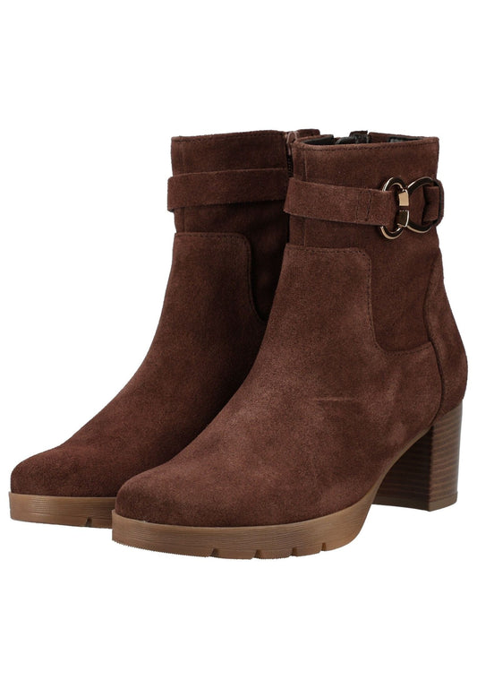 Gabor Stiefelette Veloursleder Cacao