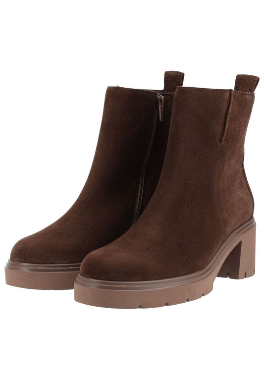 Gabor Stiefelette Veloursleder Cacao