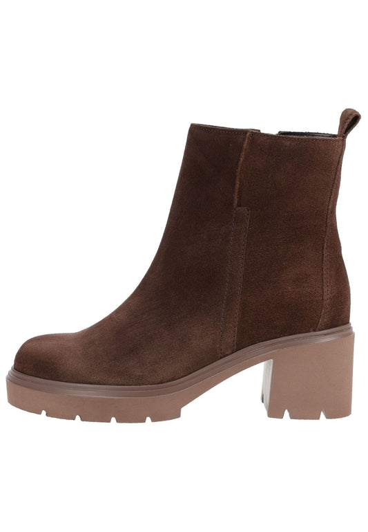 Gabor Stiefelette Veloursleder Cacao