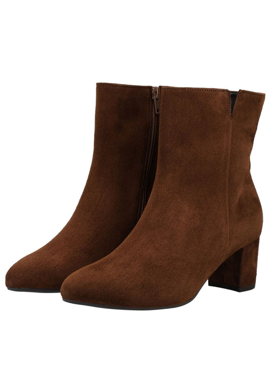 Gabor Stiefelette Veloursleder Cacao
