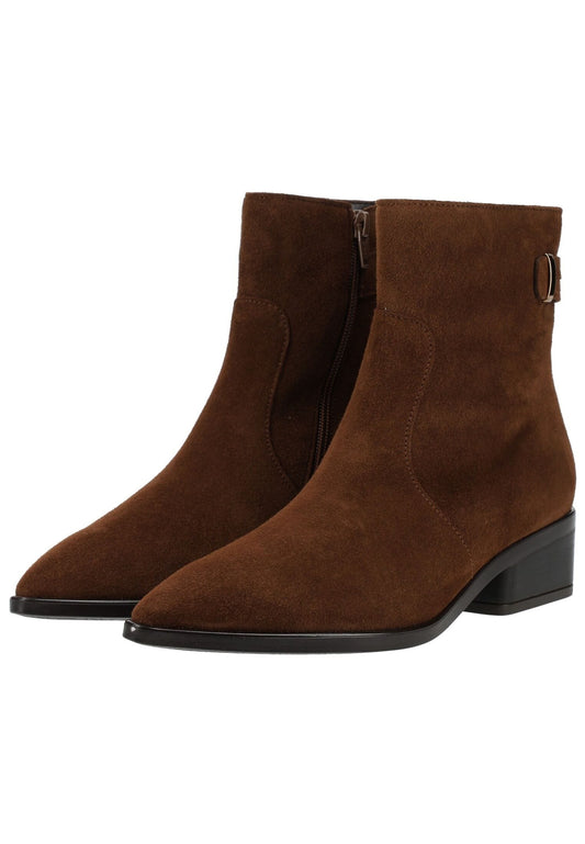 Gabor Stiefelette Veloursleder Cacao