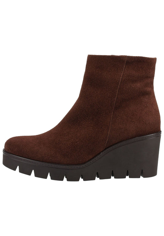 Gabor Stiefelette Veloursleder Cacao Warmfutter