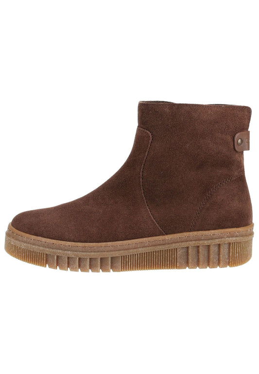 Gabor Stiefelette Veloursleder Cacao Warmfutter