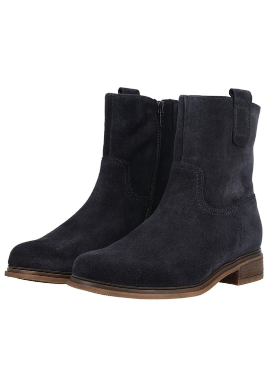Gabor Stiefelette Veloursleder Dunkelblau