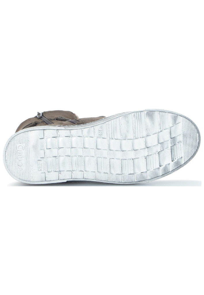 Gabor Stiefelette Veloursleder Dunkelbraun Warmfutter