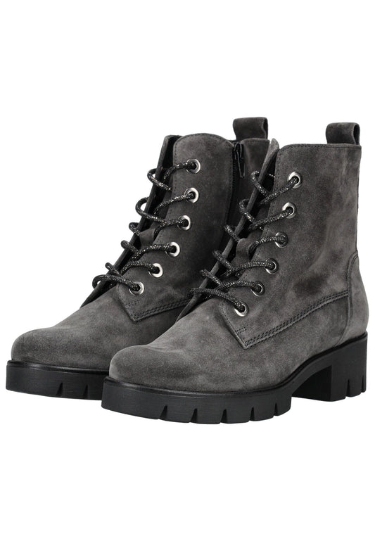 Gabor Stiefelette Veloursleder Dunkelgrau