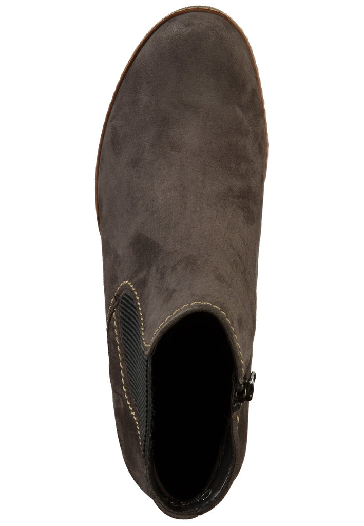 Gabor Stiefelette Veloursleder Dunkelgrau