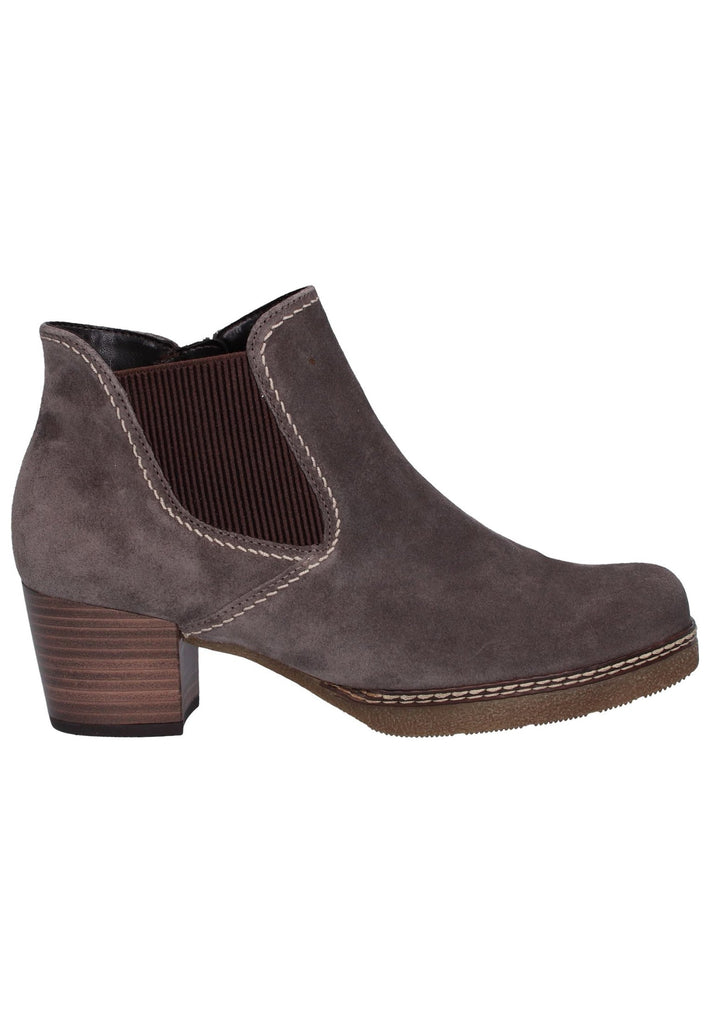 Gabor Stiefelette Veloursleder Grau