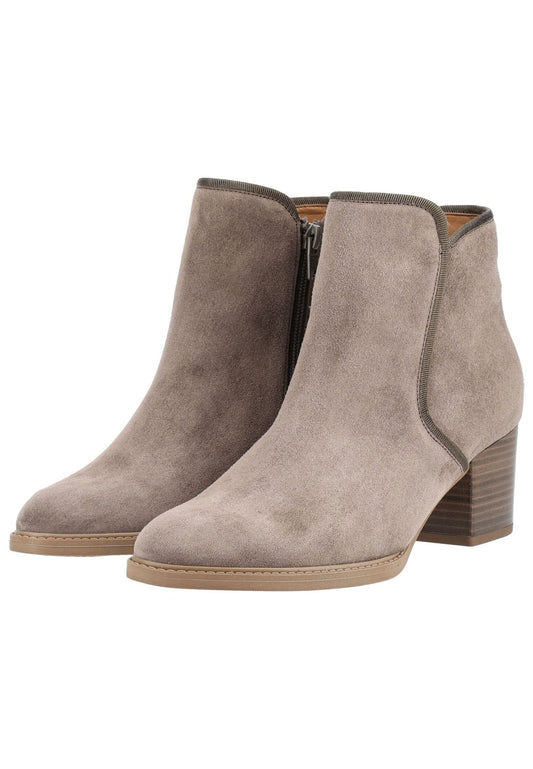 Gabor Stiefelette Veloursleder Grau