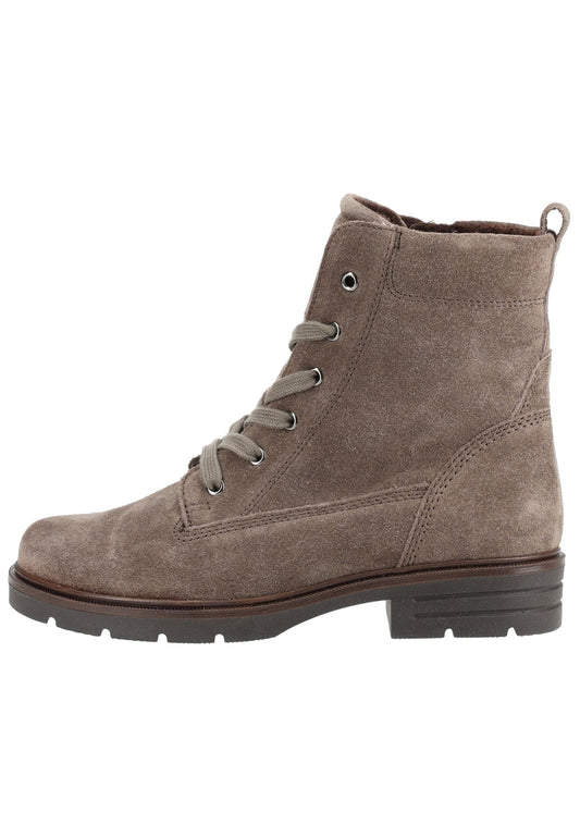 Gabor Stiefelette Veloursleder Grau Warmfutter
