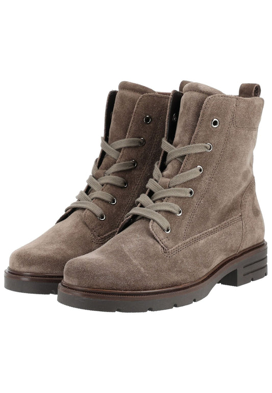 Gabor Stiefelette Veloursleder Grau Warmfutter