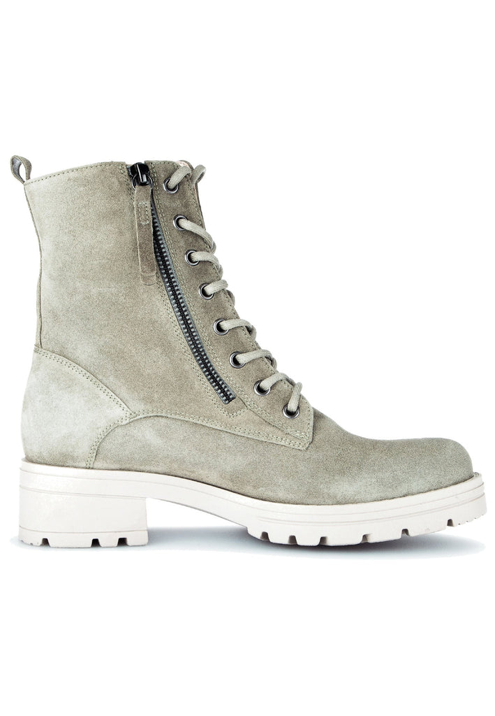 Gabor Stiefelette Veloursleder Grün Warmfutter