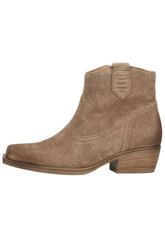 Gabor Stiefelette Veloursleder Hellbraun