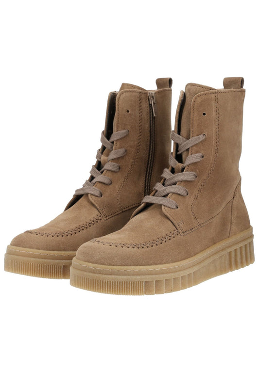 Gabor Stiefelette Veloursleder Hellbraun