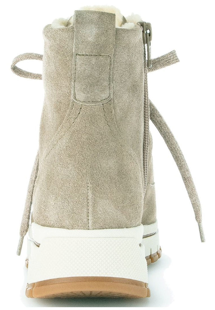 Gabor Stiefelette Veloursleder Hellgrün Warmfutter