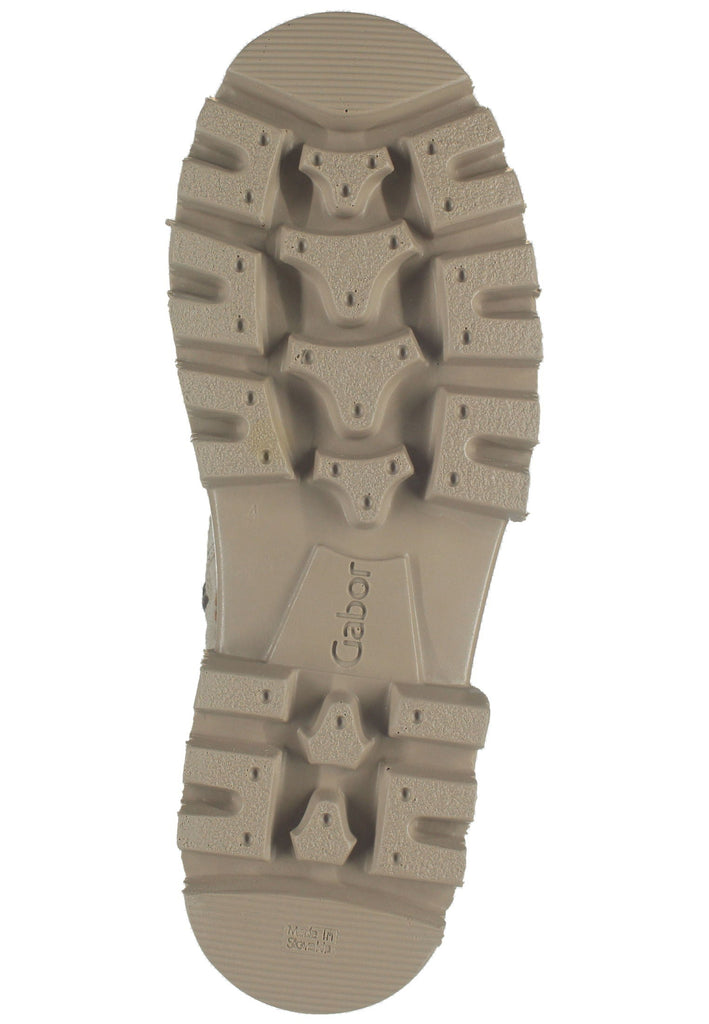 Gabor Stiefelette Veloursleder Kiesel