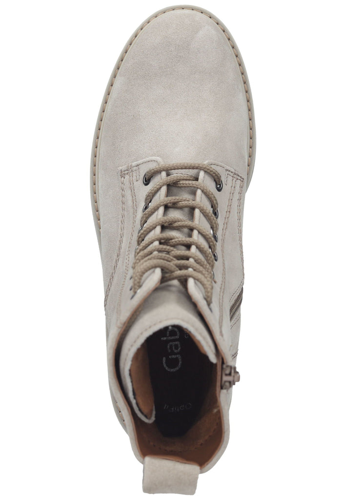 Gabor Stiefelette Veloursleder Kiesel