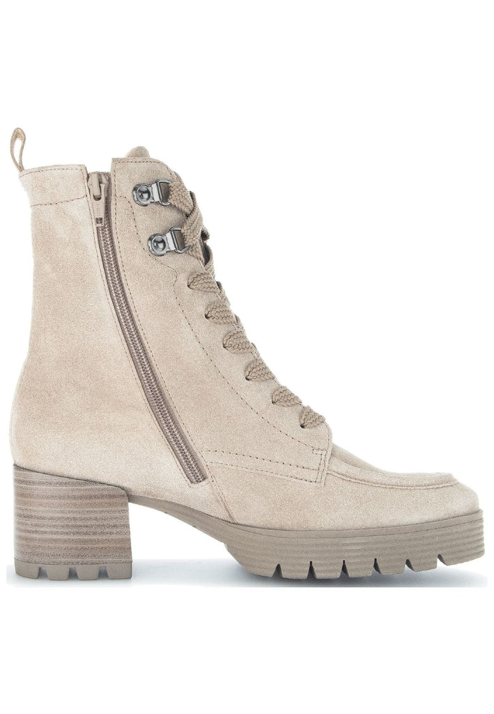 Gabor Stiefelette Veloursleder Kiesel