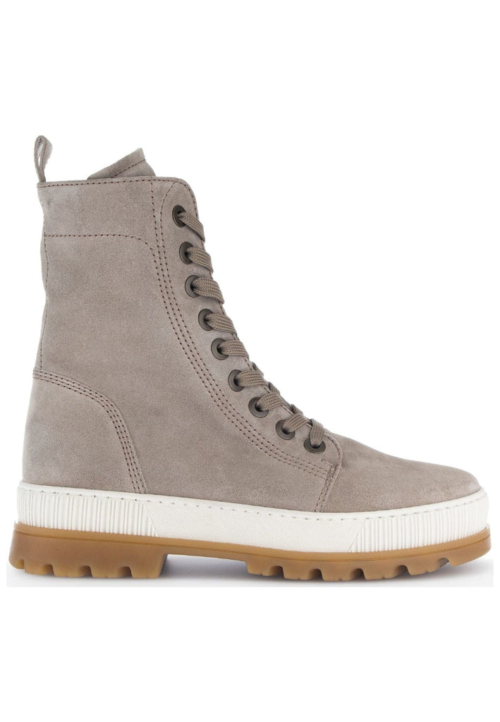 Gabor Stiefelette Veloursleder Kiesel
