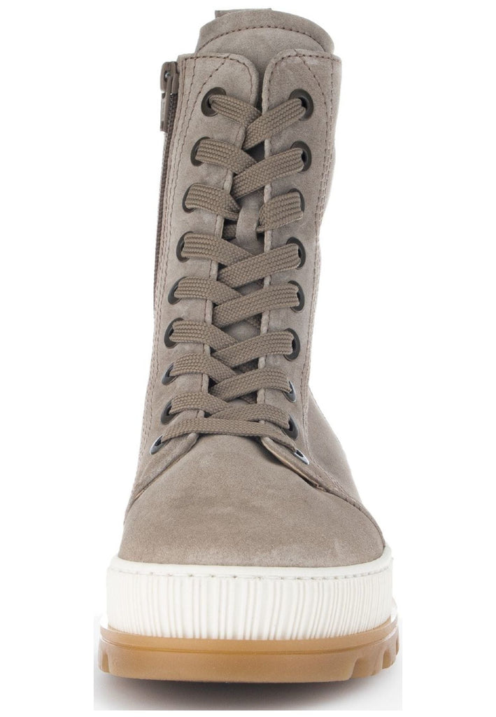 Gabor Stiefelette Veloursleder Kiesel