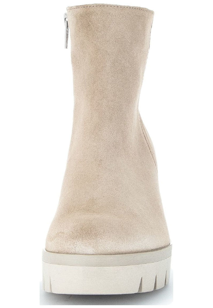 Gabor Stiefelette Veloursleder Kiesel