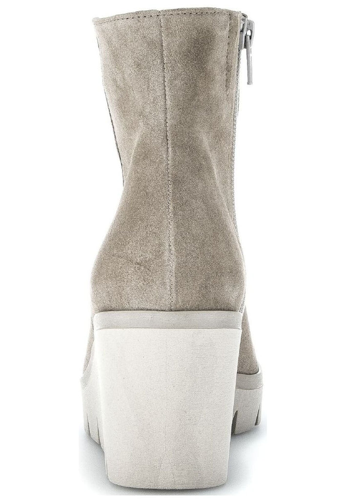 Gabor Stiefelette Veloursleder Kiesel Warmfutter