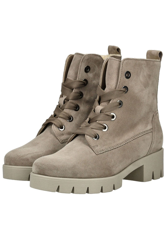 Gabor Stiefelette Veloursleder Kiesel Warmfutter