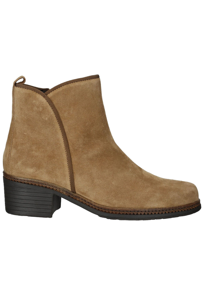 Gabor Stiefelette Veloursleder Mittelbraun