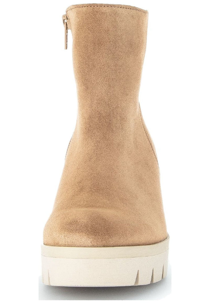 Gabor Stiefelette Veloursleder Mittelbraun