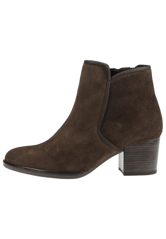 Gabor Stiefelette Veloursleder Mocca